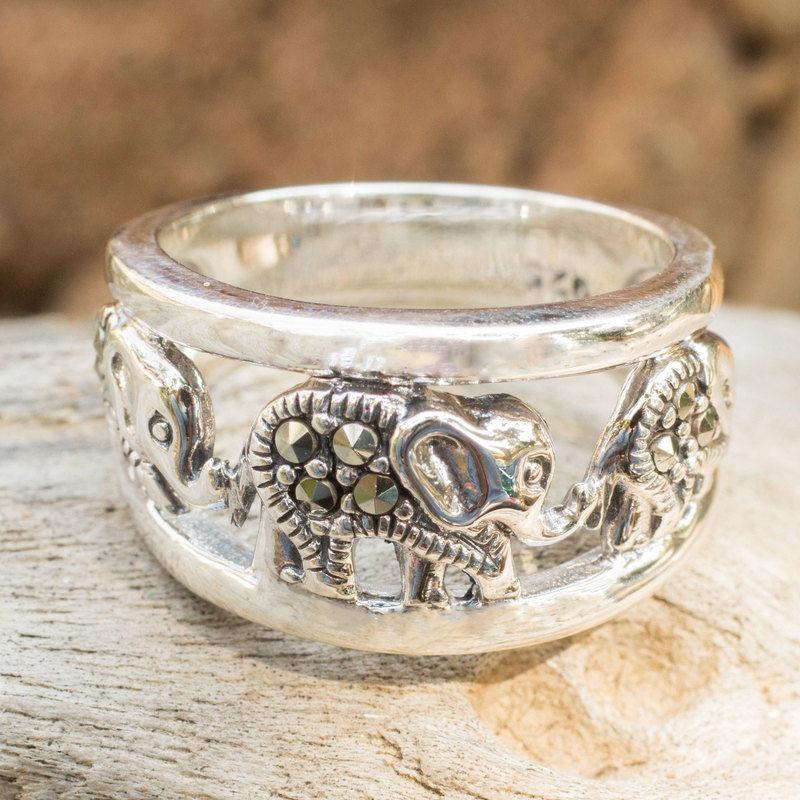 elephant wedding ring